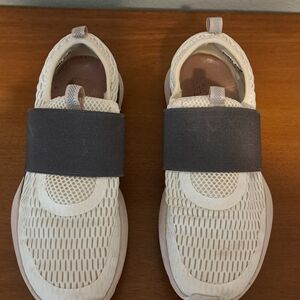 Sorel White and Gray Women's Slip-on Sneakers